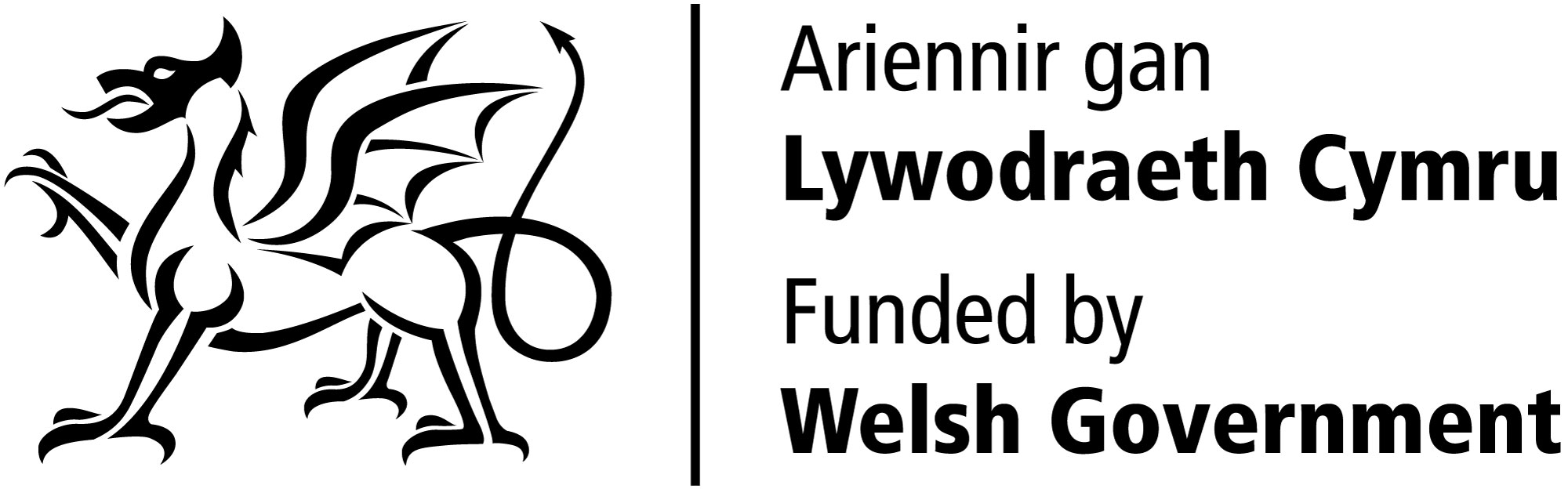 Ariennir gan Lywodraeth Cymru