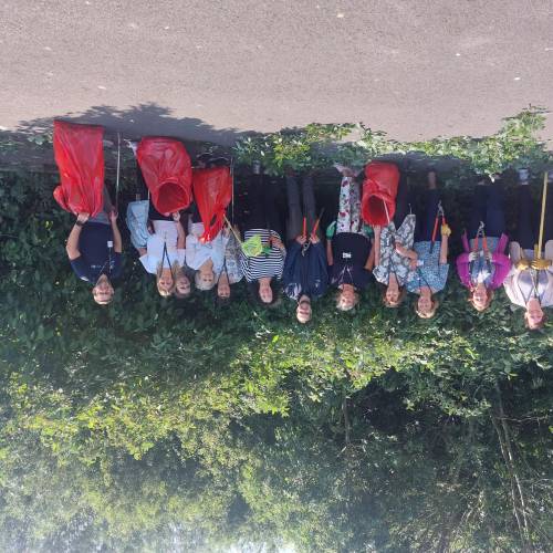 Litter pick Wellbeing Team