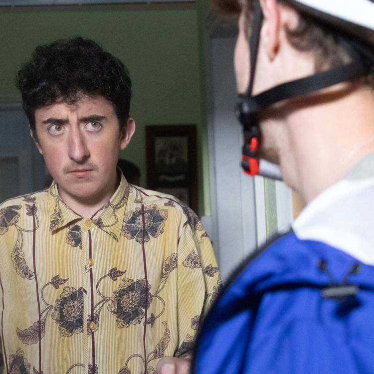 Coleg Menai students filming The Hunger Pang Gang