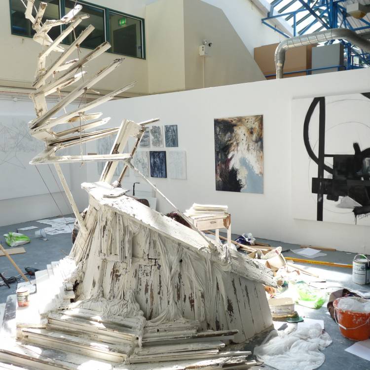 Beth Elen Roberts’ final exhibition piece from her Art Foundation course at Coleg Menai