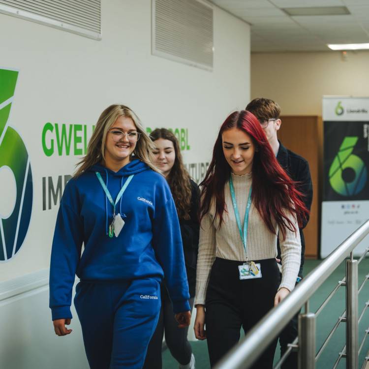 Students at Coleg Llandrillo’s Rhyl campus