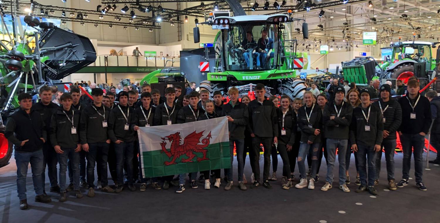 Coleg Glynllifon Agriculture and Engineering students at Agritechnica in Germany