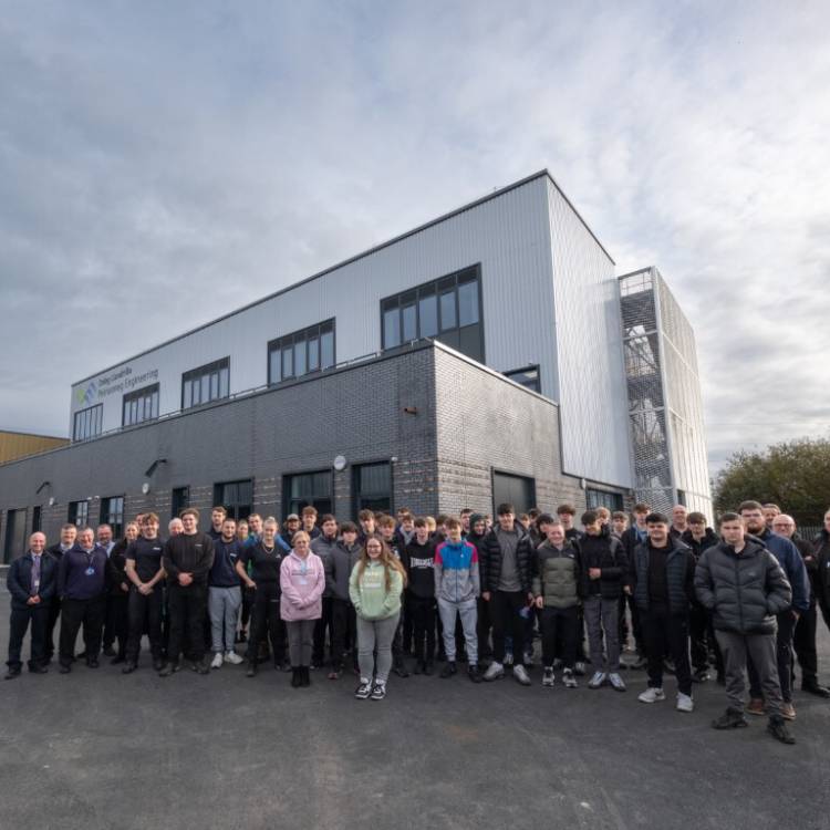 Students outside the Centre