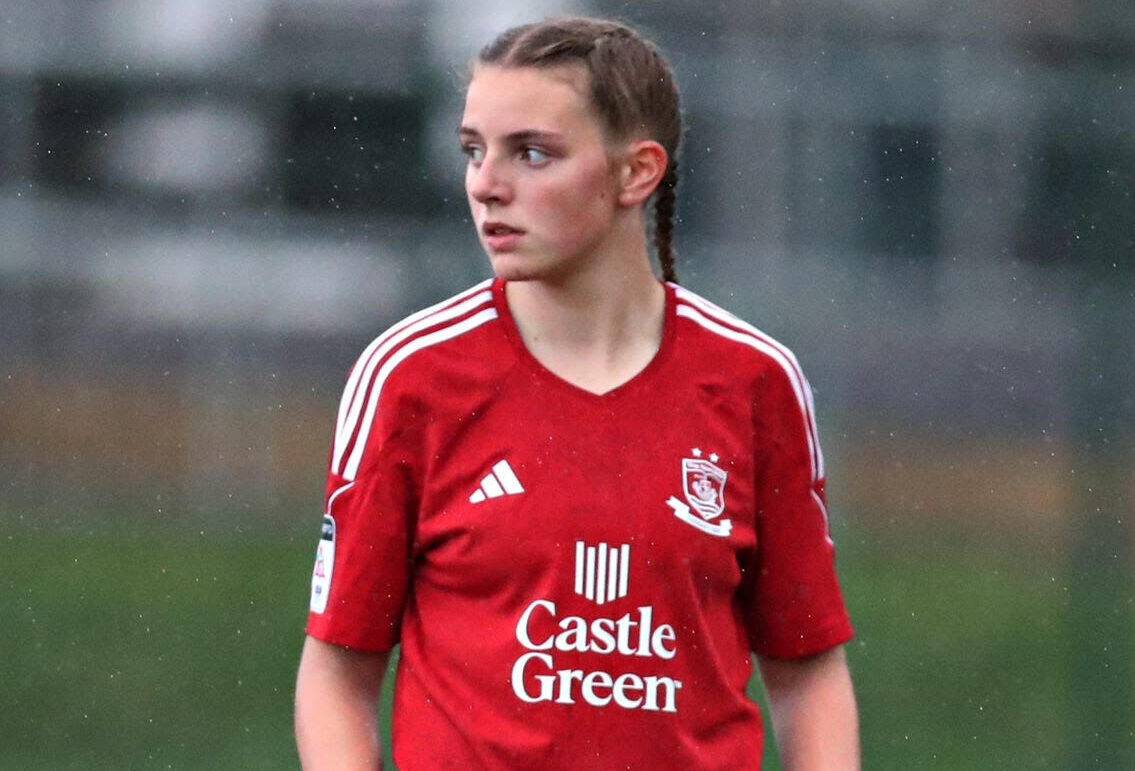 Phoebe Ellis Griffiths playing for Connah’s Quay Nomads