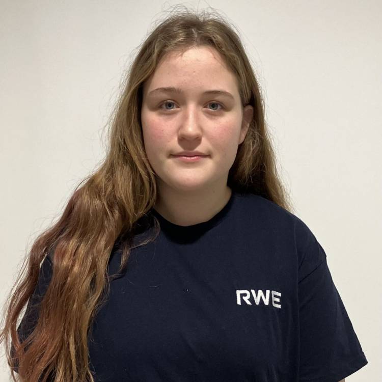 RWE apprentice and Grŵp Llandrillo Menai student Madeleine Warburton
