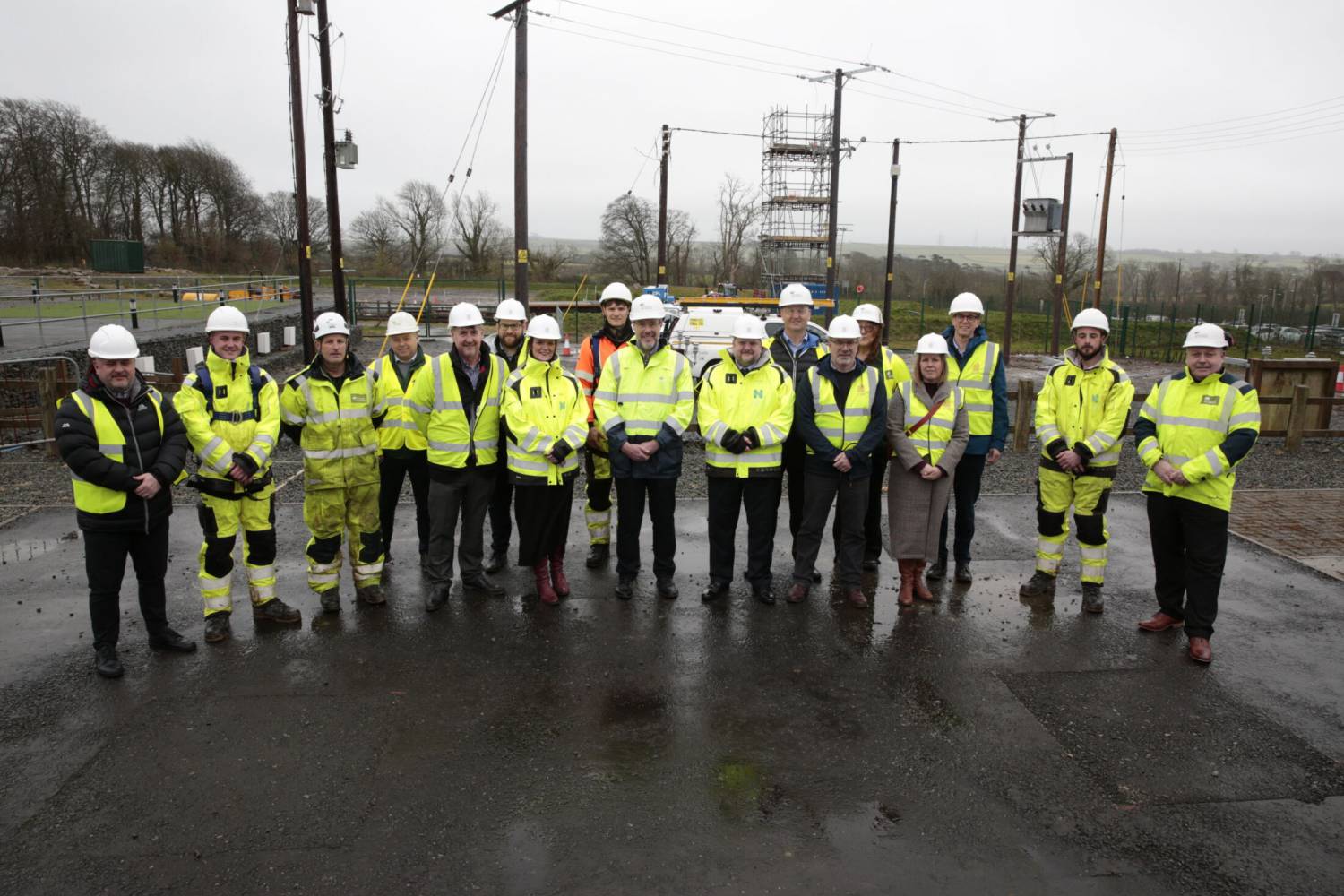 Group Shot SP Energy Networks visit CIST Llangefni